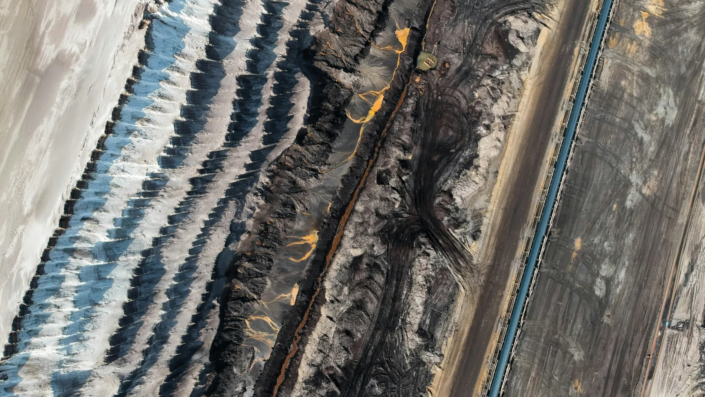 Drone shot road